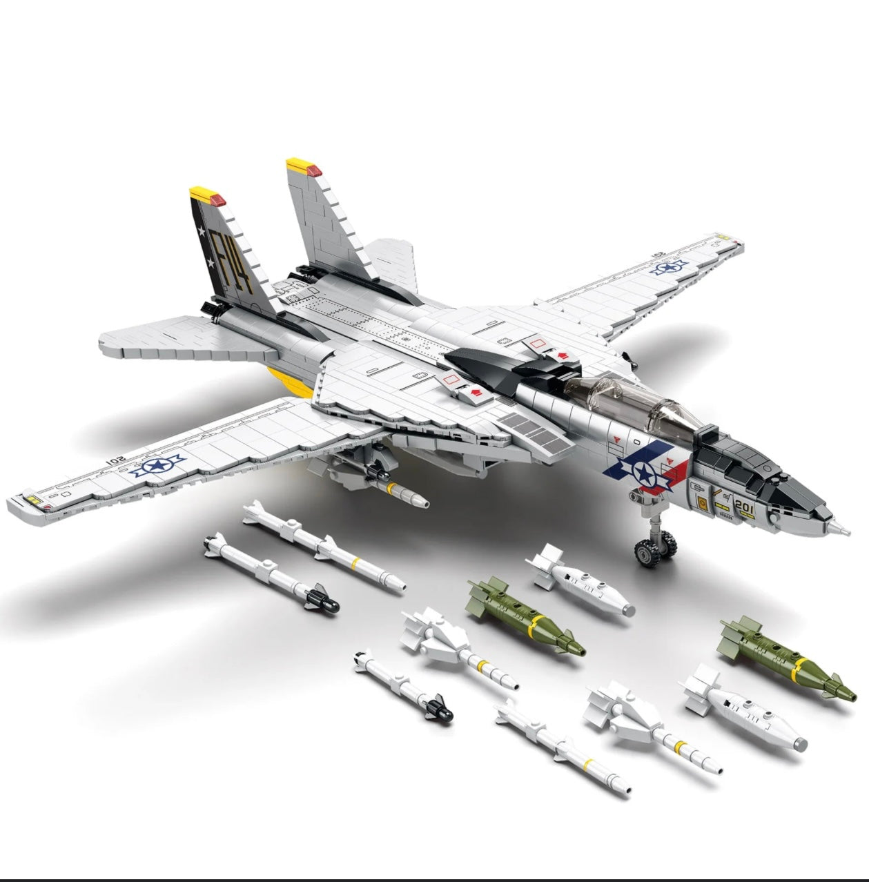 BLOCKOPS GRUMMAN F- 14 TOMCAT (1600+ PIECES)