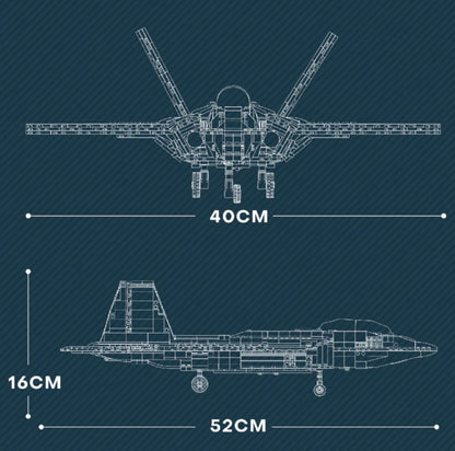BLOCKOPS F15 RAPTOR (2000 PIECES)